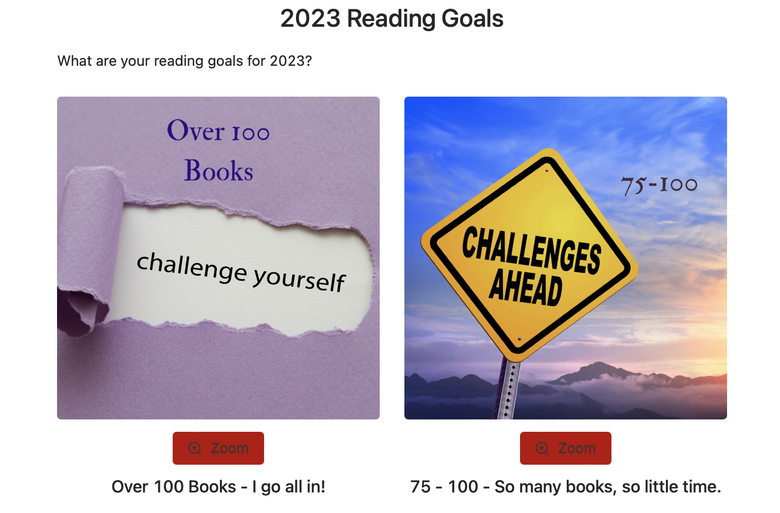 2023 Reading Goals Poll J.C. Keough